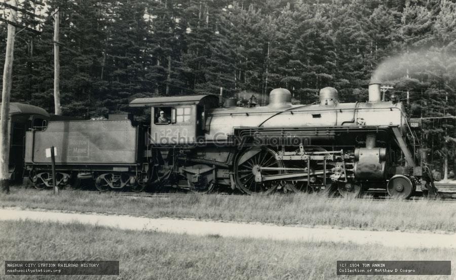 Postcard: Boston & Maine Railroad #3240 at Intervale, New Hampshire